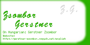 zsombor gerstner business card
